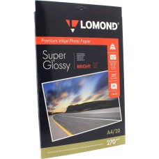 Бумага Lomond 1106100 Фото суперглянцевая, A4, 270 г/м2, 20 листов