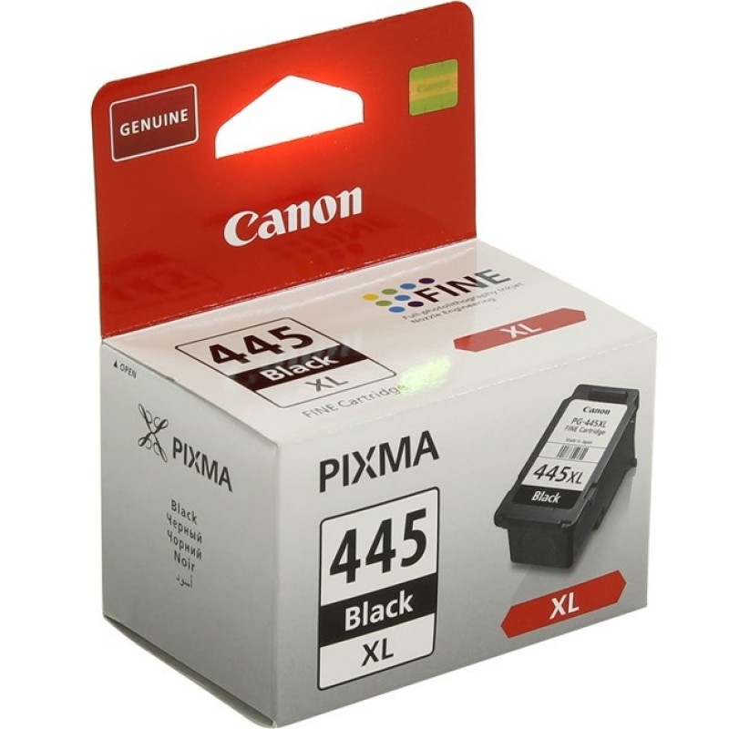 Купить картридж для принтера 445. Картридж Canon PIXMA 445 Black XL. Картридж Canon PG-445 XL Black. Canon картриджи черный 445. Картридж Canon 8282b001.
