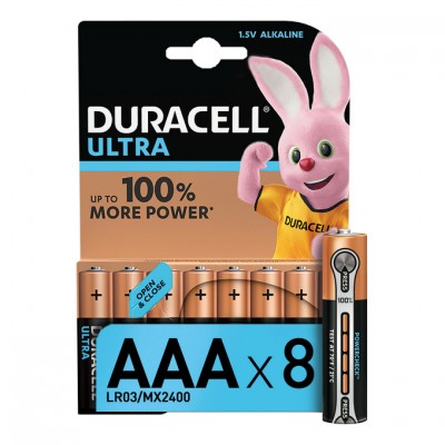 Купить Батарейка Duracell Ultra Power (AAA, Щелочная, 8 шт )